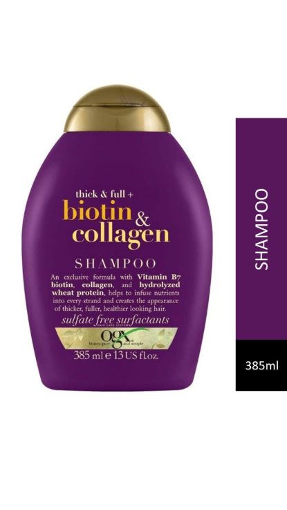 OGX Thick & Full Biotin & Collagen shampoo.